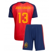 Billige Spanien Joan Garcia #13 Hjemmebanetrøje Børn VM 2026 Kort ærmer (+ bukser)