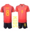 Billige Spanien Koke #8 Hjemmebanetrøje Børn VM 2022 Kort ærmer (+ bukser)