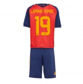 Billige Spanien Lamine Yamal #19 Hjemmebanetrøje Børn VM 2026 Kort ærmer (+ bukser)
