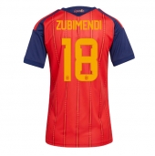 Billige Spanien Martin Zubimendi #18 Hjemmebanetrøje Dame VM 2026 Kort ærmer