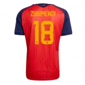 Billige Spanien Martin Zubimendi #18 Hjemmebanetrøje VM 2026 Kort ærmer
