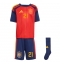 Billige Spanien Mikel Oyarzabal #21 Hjemmebanetrøje Børn VM 2026 Kort ærmer (+ bukser)