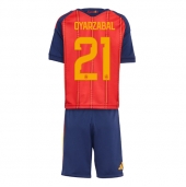 Billige Spanien Mikel Oyarzabal #21 Hjemmebanetrøje Børn VM 2026 Kort ærmer (+ bukser)