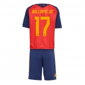 Billige Spanien Nico Williams #17 Hjemmebanetrøje Børn VM 2026 Kort ærmer (+ bukser)