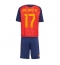Billige Spanien Nico Williams #17 Hjemmebanetrøje Børn VM 2026 Kort ærmer (+ bukser)