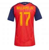 Billige Spanien Nico Williams #17 Hjemmebanetrøje Dame VM 2026 Kort ærmer