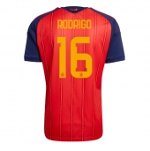 Billige Spanien Rodri Hernandez #16 Hjemmebanetrøje VM 2026 Kort ærmer