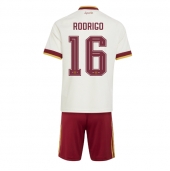 Billige Spanien Rodri Hernandez #16 Udebanetrøje Børn VM 2026 Kort ærmer (+ bukser)