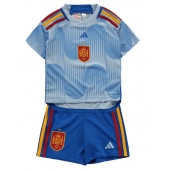 Billige Spanien Udebanetrøje Børn VM 2022 Kort ærmer (+ bukser)
