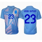 Billige Spanien Unai Simon #23 Målmand Hjemmebanetrøje EM 2024 Kort ærmer