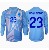 Billige Spanien Unai Simon #23 Målmand Hjemmebanetrøje EM 2024 Lange ærmer