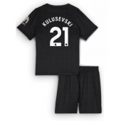 Billige Tottenham Hotspur Dejan Kulusevski #21 Udebanetrøje Børn 2025-26 Kort ærmer (+ bukser)