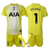 Billige Tottenham Hotspur Guglielmo Vicario #1 Målmand Tredje trøje Børn 2025-26 Kort ærmer (+ bukser)