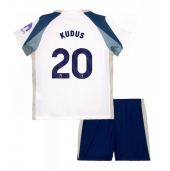 Billige Tottenham Hotspur Mohammed Kudus #20 Hjemmebanetrøje Børn 2025-26 Kort ærmer (+ bukser)