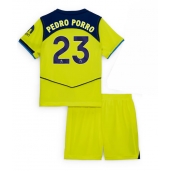 Billige Tottenham Hotspur Pedro Porro #23 Tredje trøje Børn 2025-26 Kort ærmer (+ bukser)