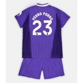 Billige Tottenham Hotspur Pedro Porro #23 Tredje trøje Børn 2026-27 Kort ærmer (+ bukser)