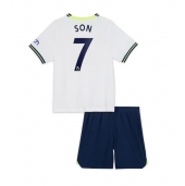 Billige Tottenham Hotspur Son Heung-min #7 Hjemmebanetrøje Børn 2022-23 Kort ærmer (+ bukser)
