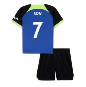 Billige Tottenham Hotspur Son Heung-min #7 Udebanetrøje Børn 2022-23 Kort ærmer (+ bukser)