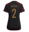Billige Tyskland Antonio Rudiger #2 Udebanetrøje Dame VM 2022 Kort ærmer
