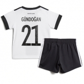 Billige Tyskland Ilkay Gundogan #21 Hjemmebanetrøje Børn VM 2022 Kort ærmer (+ bukser)