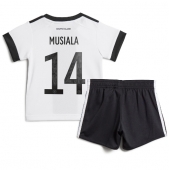 Billige Tyskland Jamal Musiala #14 Hjemmebanetrøje Børn VM 2022 Kort ærmer (+ bukser)