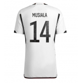 Billige Tyskland Jamal Musiala #14 Hjemmebanetrøje VM 2022 Kort ærmer