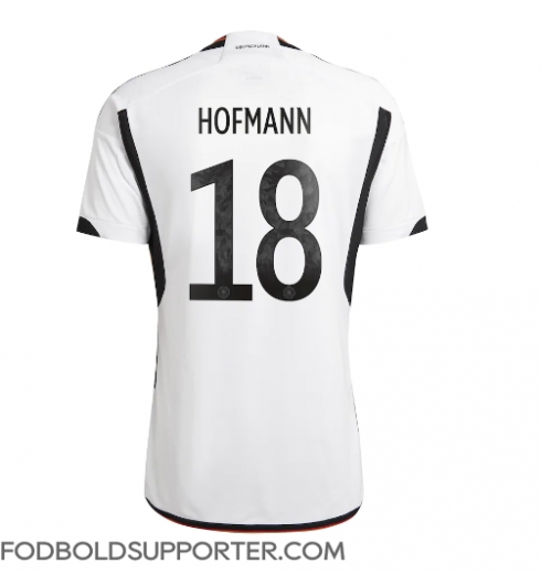 Billige Tyskland Jonas Hofmann #18 Hjemmebanetrøje VM 2022 Kort ærmer