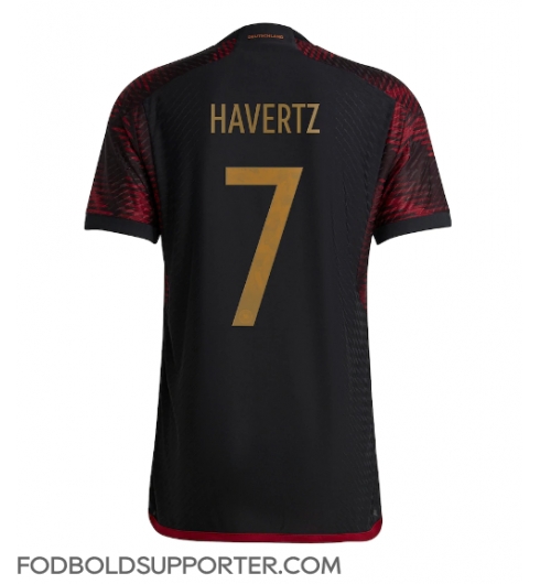 Billige Tyskland Kai Havertz #7 Udebanetrøje VM 2022 Kort ærmer