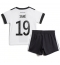Billige Tyskland Leroy Sane #19 Hjemmebanetrøje Børn VM 2022 Kort ærmer (+ bukser)