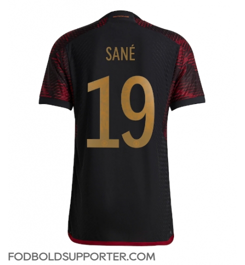 Billige Tyskland Leroy Sane #19 Udebanetrøje VM 2022 Kort ærmer