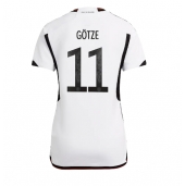 Billige Tyskland Mario Gotze #11 Hjemmebanetrøje Dame VM 2022 Kort ærmer
