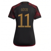 Billige Tyskland Mario Gotze #11 Udebanetrøje Dame VM 2022 Kort ærmer