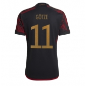 Billige Tyskland Mario Gotze #11 Udebanetrøje VM 2022 Kort ærmer