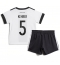 Billige Tyskland Thilo Kehrer #5 Hjemmebanetrøje Børn VM 2022 Kort ærmer (+ bukser)