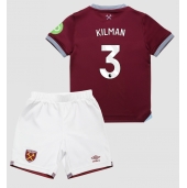 Billige West Ham United Max Kilman #3 Hjemmebanetrøje Børn 2025-26 Kort ærmer (+ bukser)