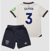 Billige West Ham United Max Kilman #3 Udebanetrøje Børn 2025-26 Kort ærmer (+ bukser)