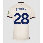 Billige West Ham United Tomas Soucek #28 Udebanetrøje 2025-26 Kort ærmer
