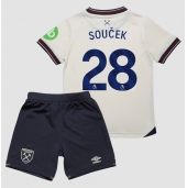 Billige West Ham United Tomas Soucek #28 Udebanetrøje Børn 2025-26 Kort ærmer (+ bukser)