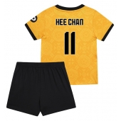 Billige Wolves Hee-chan Hwang #11 Hjemmebanetrøje Børn 2025-26 Kort ærmer (+ bukser)