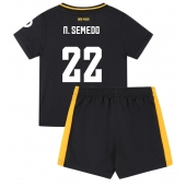 Billige Wolves Nelson Semedo #22 Udebanetrøje Børn 2024-25 Kort ærmer (+ bukser)