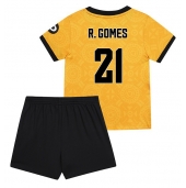 Billige Wolves Rodrigo Gomes #21 Hjemmebanetrøje Børn 2025-26 Kort ærmer (+ bukser)