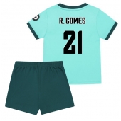 Billige Wolves Rodrigo Gomes #21 Udebanetrøje Børn 2025-26 Kort ærmer (+ bukser)