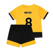 Billige Wolves Ruben Neves #8 Hjemmebanetrøje Børn 2022-23 Kort ærmer (+ bukser)