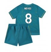 Billige Wolves Ruben Neves #8 Udebanetrøje Børn 2022-23 Kort ærmer (+ bukser)